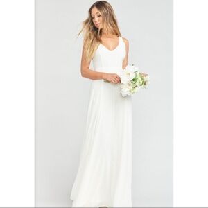 Show Me Your Mumu Jenn Wedding Chiffon Maxi Dress